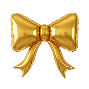 10 Pack Gold Balloons Bow Party Decorations