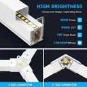 RGB LED Hexagon Garage Lighting Honeycomb Lamps 110-265V for Car Wash Repair Workshop Decor Ceiling Lighting LED Hexagon Lights for Gym Bar Gaming Room, Smart App,Remote Control