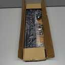 Black Curtain Rods for Windows 66 to 120 inch, 5/8" Diameter Matte Black Small Curtain Rods for Bedroom, Living Room, Kitchen, Outdoor, Farmhouse (30"-124")