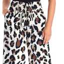 Nfsion Womens Summer Printed Jumpsuit One Piece Sleeveless Tank Top Wide Leg Long Rompers with Belt (XXL)