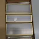 Svalor Gold Acrylic Sign Holder 4X6 inch, 6 Pack Wedding Table Number Frames Vertical , Double Sided Display Gold Picture Frame, Clear Menu Holders for Wedding Reception, Party Decoration