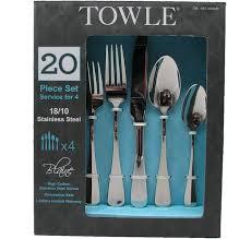 Towle Blaine 18/10 Stainless Steel 20-Piece Flatware Set