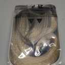 HAIRCUBE Ombre Light Blonde Wigs for Women, Long Straight Wigs with Bangs Heat Resistant Fiber Synthetic Wigs