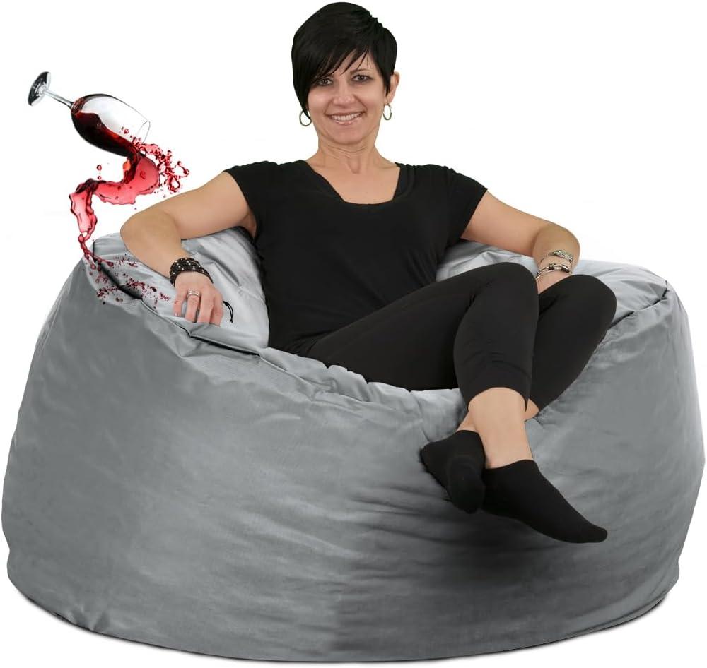 ULTIMATE SACK - SackGuard Universal Water Resistant Liner Cover for All Bean Bag Chairs - Protect Your Bean Bag Chair, Draw String (Medium)
