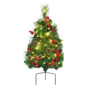 24in Pre-lit Christmas Trees, LED Lawn Light