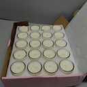20 Pack White Yahrzeit Candles - Yahrzeit Memorial Candles, Memorial Bereavement Gifts for Loss of Loved One, Jewish Sympathy, Natural Soy Wax Hand Poured
