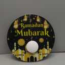 Honoson Eid Window Decoration Light 11 Inch 3D Ramadan Mubarak Light with Suction Cup Portable Islamic Muslim Style Battery Operated for Eid Al Fitr Party Indoor Outdoor Patio Bedroom (Classic)