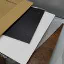 DWANTON Dog Crate Furniture with Cushion, Wooden Kennel Table with Double Doors, Indoor Dog House, Small/Medium/Large Size, 27.2" L, Black+Rustic Brown