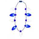 The Dreidel Company Hanukkah Bulb Necklace Light-Up Colorful Necklace, Costume Accessory, Party Favor, 25" (Single) 2 Pack