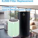 KJ500 Air Filter Replacement Compatible with Happi KJ500 Our Happi Air Cleaner Purifier,2-in-1True HEPA with Activated carbon Filter,Part# KJ500 Air Filter Replacement (1Pack)
