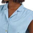 Lee Women's Legendary Cap Sleeve Shirt (Blue, M)