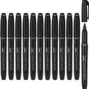 Mr. Pen- Permanent Markers, 12 Pack, Black, Fine Liberia