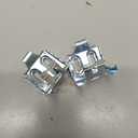 Jetec 6 Pieces Mini Blind Brackets for Window Blinds, with Screws (1.38 x 1.18 Inches)