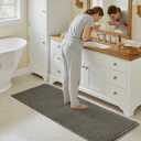 GRANNY SAYS Waffle Bathroom Runner Rugs 71" x 24" Non Slip Washable, Extra Soft & Water Absorbent Bath Mats for Bath, Deep Green Waffle Bath Mat for Decor, Long Bathroom Rugs Runner for Tub & Shower, 
Green