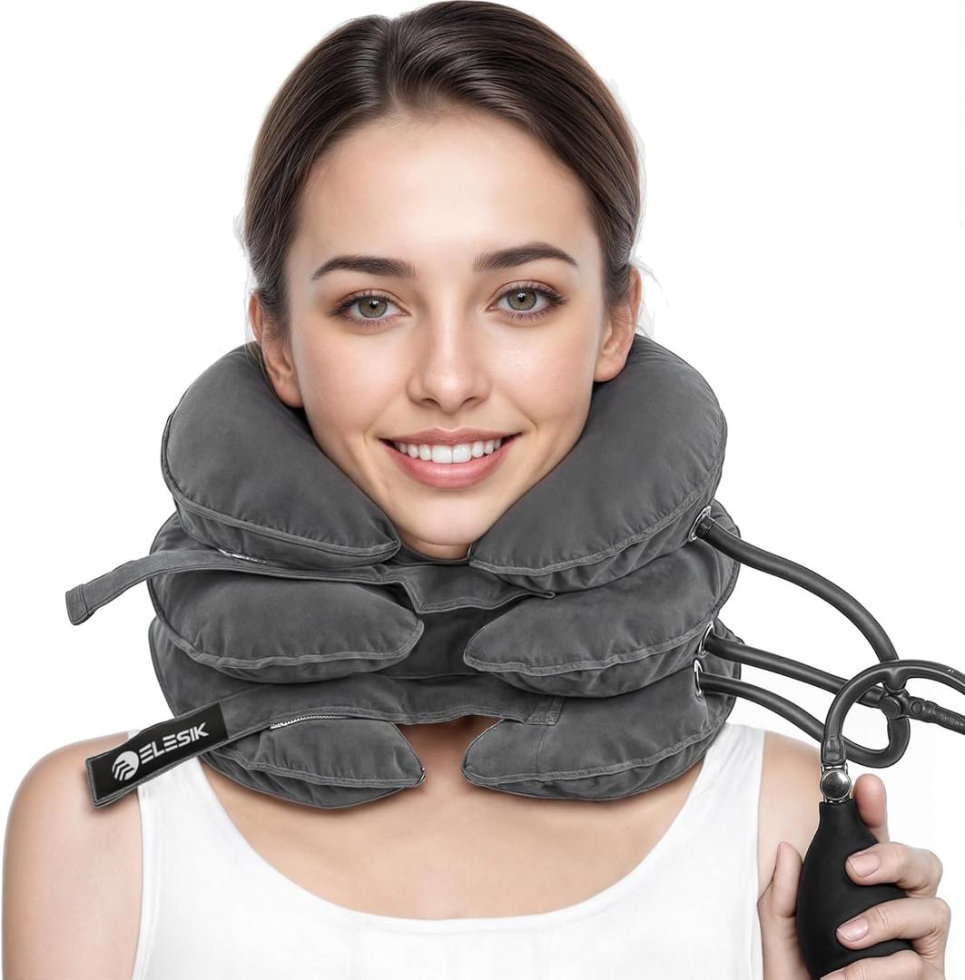 Neck Stretcher Cervical Traction, Best Brace for Cervix Pain Relief, Cervical Traction Device & Support is Great Cervix Tension Reliever & Neck Traction Devices for Home & Office use