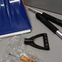 Kids Snow Shovel with D-Grip Handle, Aluminum Blade, Toddler Snow Shovel for Car Trunk, Emergencies, Driveways, and Car Snow Removal. (Age 3+, 2 Packs)