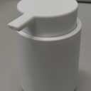 Matte Cream White Liquid Hand Soap Dispenser Plastic 11 oz - Modern Minimalist Style for Bathroom & Kitchen Countertop Refillable