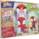 Disney Junior Marvel Spider-Man Spidey Amazing Friends - Set of 5 Wood Puzzles with Storage Box for Kids - Ages 4 and Up