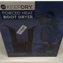 KeepDry Forced Heat Boot Dryer - Heavy Duty Shoe Dryer with Heat Switch & Timer - Quickly Dry Garments - Collapsible Drying Tubes