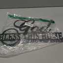 AHYS God Bless This Home Wall Decor Rustic Metal Home Sign Christian Jesus Decorations for Farmhouse Entryway Living Room Kitchen Dining Room