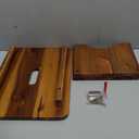 Wooden Step Stool, 9'' One Step Stool for Adults, Wooden Beside Step with 550 Lbs Load Capacity, Heavy Duty/Portable/Nonslip/Durable Construction Safe Step for Bedroom/Kitchen (Warm Acacia)