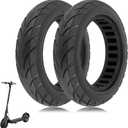 10x2.125 Solid Rubber Tire for Segway Ninebot F20/F25/F30/F40/F65/D18W/D28U/D38U Electric Scooter Accessories 10 Inch Scooter Tire Wheel Replacement Non-slip Anti-shock (2 Pcs)