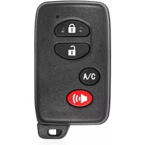 Smart Key for Toyota Prius, Alliskeys Proximity Smart Key Fob Replacement Compatible with Toyota Prius 2010-2015 HYQ14ACX 271451-5290 89904-47350 (Black)