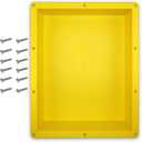 16" x 20" Single Shelf Recessed Shower Niche with Mounting Screws Included, Mounts Flush with 1/2" Backerboard, Ready to Tile, Easy to Install and Waterproof