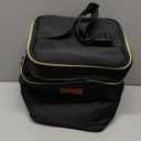 PIIOSER Baby Bottle Tote Bag with Ice Pack, Fits 4 Baby Bottles Up to 9 Ounce, Small Insulated Breastmilk Cooler Travel Bag with Shoulder Strap for Nursing & Working Mom Daycare (Black-S)