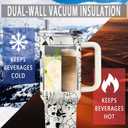 Cat Gifts for Lovers Mom Women, 40 Oz Cat Tumbler with Handle & Straw, Cats Themed Insulated Travel Coffee Mugs, Thanksgiving Christmas Birthday Gift for Animal Lover, Kitty Cup, 1 PCS