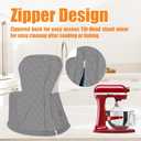 Stand Mixer Cover Compatible with KitchenAid 6/7/8 Quart Bowl-Lift Mixer, Quilted Waterproof Appliance Dust Protector with Storage Pocket(Gery)