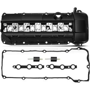 A-Premium Engine Valve Cover, with Valve Cover Gasket & Spark Plug Tube Seal, Compatible with BMW E36 E39 E46-2.5L 2.8L 3.0L - 320i 325i 330i 525i 530i 325Ci 330Ci 325xi 330xi X3 X5 Z4