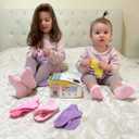 Simply Kids Baby Non-Slip Ankle Socks Superior Grip, Soft Cotton, for Active Toddler Girls & Boys (Ages 0-6) (Pink, XS)