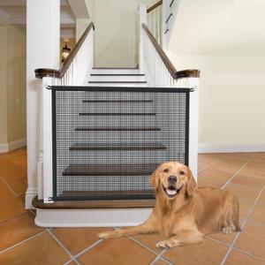 Dog Gate for Stairs Pet Gates for The House: Dog Gate Indoor Dogs Screen Mesh Gate for Doorways Stairways Safety 29 inches Tall, 30 inch Wide Fits Openings 24'' to 27'' Wide