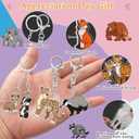 Cute Jungle Animal Keychains Safari Baby Shower Party Favors Key Chain Bulk Cartoon Keychain for Kids Girls Zoo Animal Decoration for Birthday Favor Goodie Backpack Bag Stuffer Supplies Christmas Gift