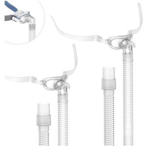2PCs Replacement Tubing and Support Set for Airfit P10, Short Tube & Supportive Frame Assembly with Improved Swivel Design, Added Flexibility & ComfortItAll Supplies for CPAP Users