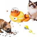 Dog Puzzle Toy Slow Feeder, Cat Treat Dispenser with Play Ball