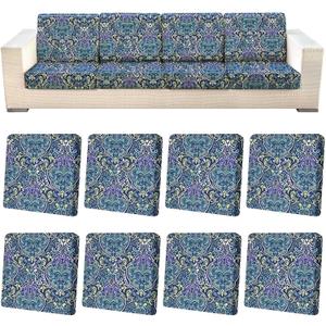 8Pcs Patio Cushion Covers Stretch Outdoor Furniture Protector Slipcovers
Universal Fit Outdoor Cushion Covers, Elastic Bottom, Couch Chair Seat Replacement, Pet Friendly for Dogs, Sofa Slipcovers