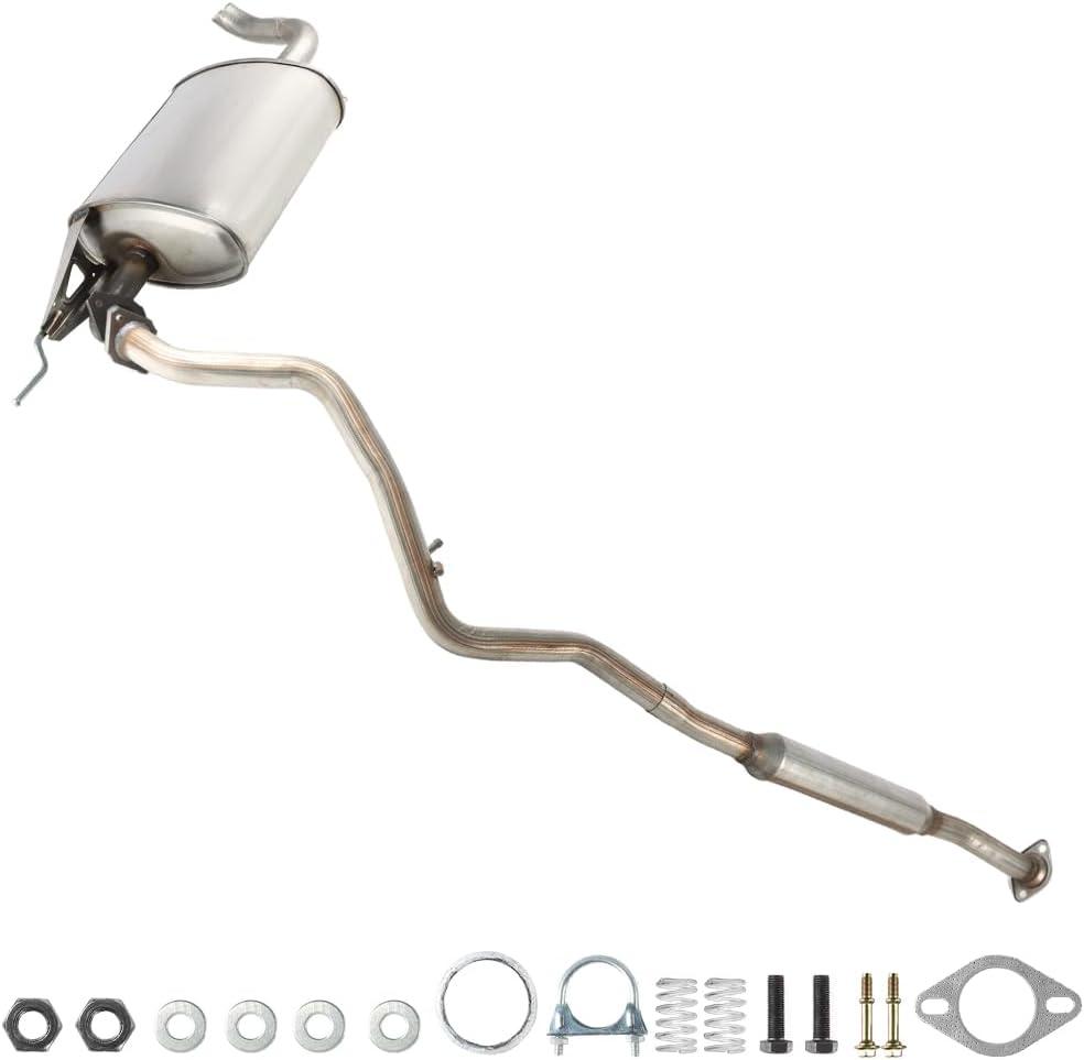 Resonator Intermediate Pipe Muffler Fit for 2016-2017 Subaru Crosstrek 2.0L | Direct Fit Exhaust System Kit for 2013-2015 XV Crosstrek/2012-2016 Impreza Hatchback 2.0L, Easy Replace 603175 304161 104115