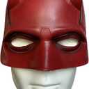 DD Matt Mask Helmet Latex Cosplay Masquerade Party Halloween Costume Props Red