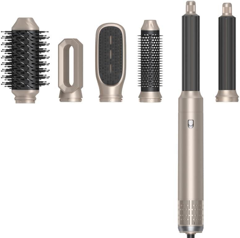 Hair Dryer Brush Blow Dryer Brush in One 6 in 1 Hair Styler 110,000 RPM Air Curler Wrap Styler Hot Air Brush Blowout Brush Hair Styling Tools Curling Straightening Styling Drying Gift Mom Women