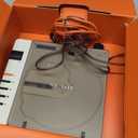 syitren R300 CD Player Bluetooth Portable Desktop Retro CD Player for Home Fiber Output No Built-in Speaker White Gift (White)