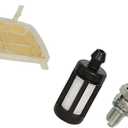 Air Filter Service Fuel Filter and Spark plug Kit Lawn Mower Replacement Parts Set fit for Stihl MS171, MS181 and MS211 Chainsaw Models