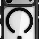 Ghostek Atomic Slim iPhone 17 Pro Case, Compatible with Apple MagSafe Accessories, Aluminum Metal Bumper, Shockproof Drop Protection (6.3 Inch, Black)