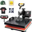 VEVOR 15x15 Heat Press Machine 2 in 1 for T Shirts and Hats, Swing Away T Shirt Press Machine, Professional Heat Press for Sublimation, Vinyl, Heat Transfer Projects