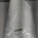 H.VERSAILTEX Pure White 100% Blackout Faux Linen Window Curtain Panels Heat and Full Light Blocking Drapes for Nursery, Back Tab 63 inches Thermal Insulated Draperies 52 inches Wide Each Panel, 2 PCs