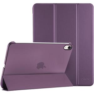 ProCase for iPad (A16) 11th Generation 11 Inch 2025/ iPad 10th Generation 10.9 Inch 2022 Case, Slim Smart Cover with Translucent Hard Shell Back, Supports Touch ID, Auto Wake/Sleep -Purple