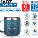 Coffee mugs gift for men, Birthday gifts for men, thoughtful men's gift coffee mug, birthday gifts for husband or father or teen, personalized father's day gift, 14 oz blue coffee mug