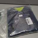 BOCOMAL FR Shirt for Summer Lightweight Vented Mesh Back and Underarm Breathable Flame Resistant Welding Button Down Shirts (Large Tall, Navy)