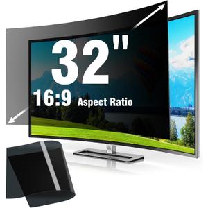 [2025 New] 32 Inch Computer Monitor Privacy Screen Filter - Eye Protection Anti Glare Blue Light Filter, 32 inch Monitor Protector Film
